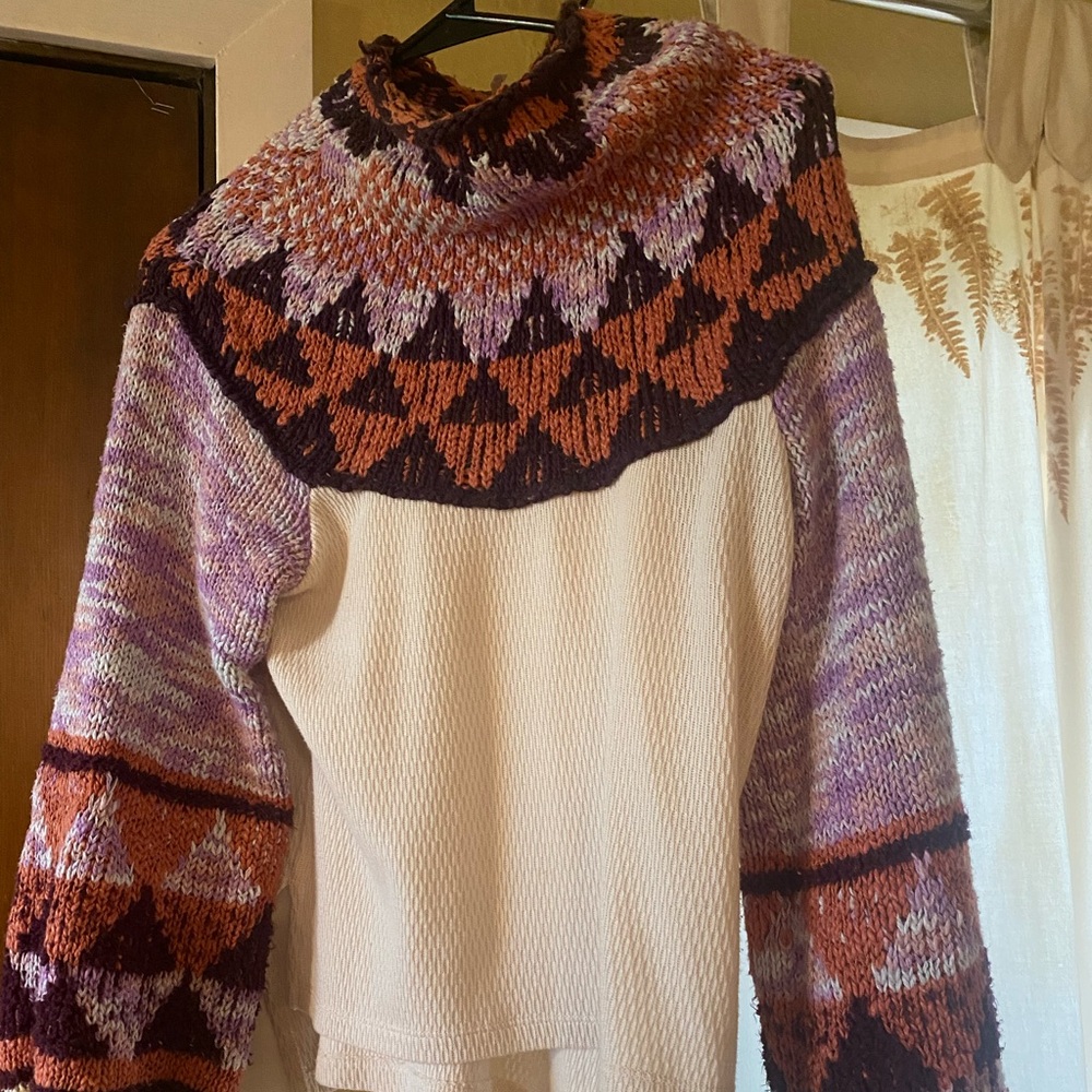 Multi colored free people sweater
